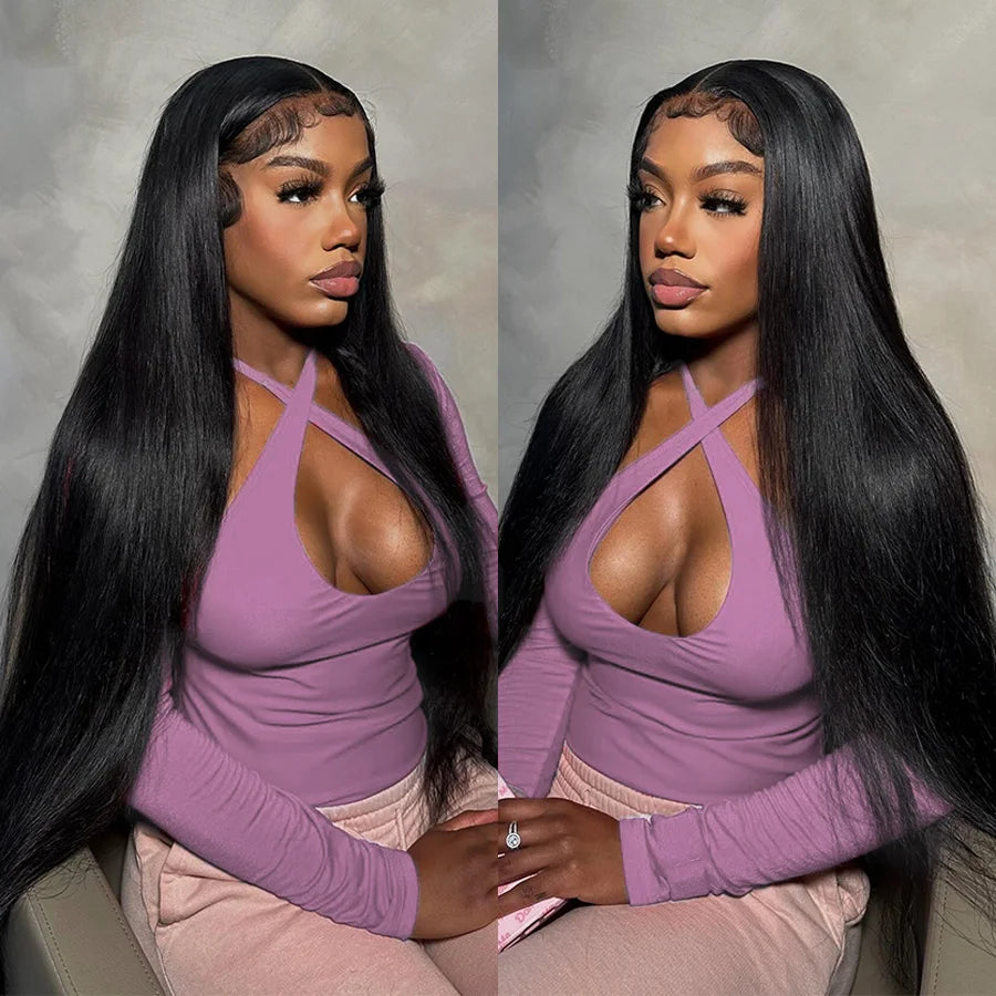 Straight Human Hair Bundles 10A Raw Hair Bundles 100% Human Hair Extensions Natural Black Brazilian Hair Weave Bundles for Women