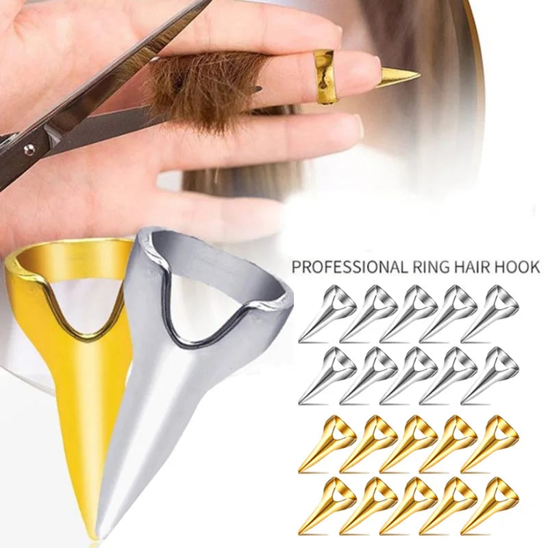 10 Pcs Hair Selecting Tools Metal Parting Ring Hair Sectioning Comb For Hair Braiding Weaving Curling Styling Extension