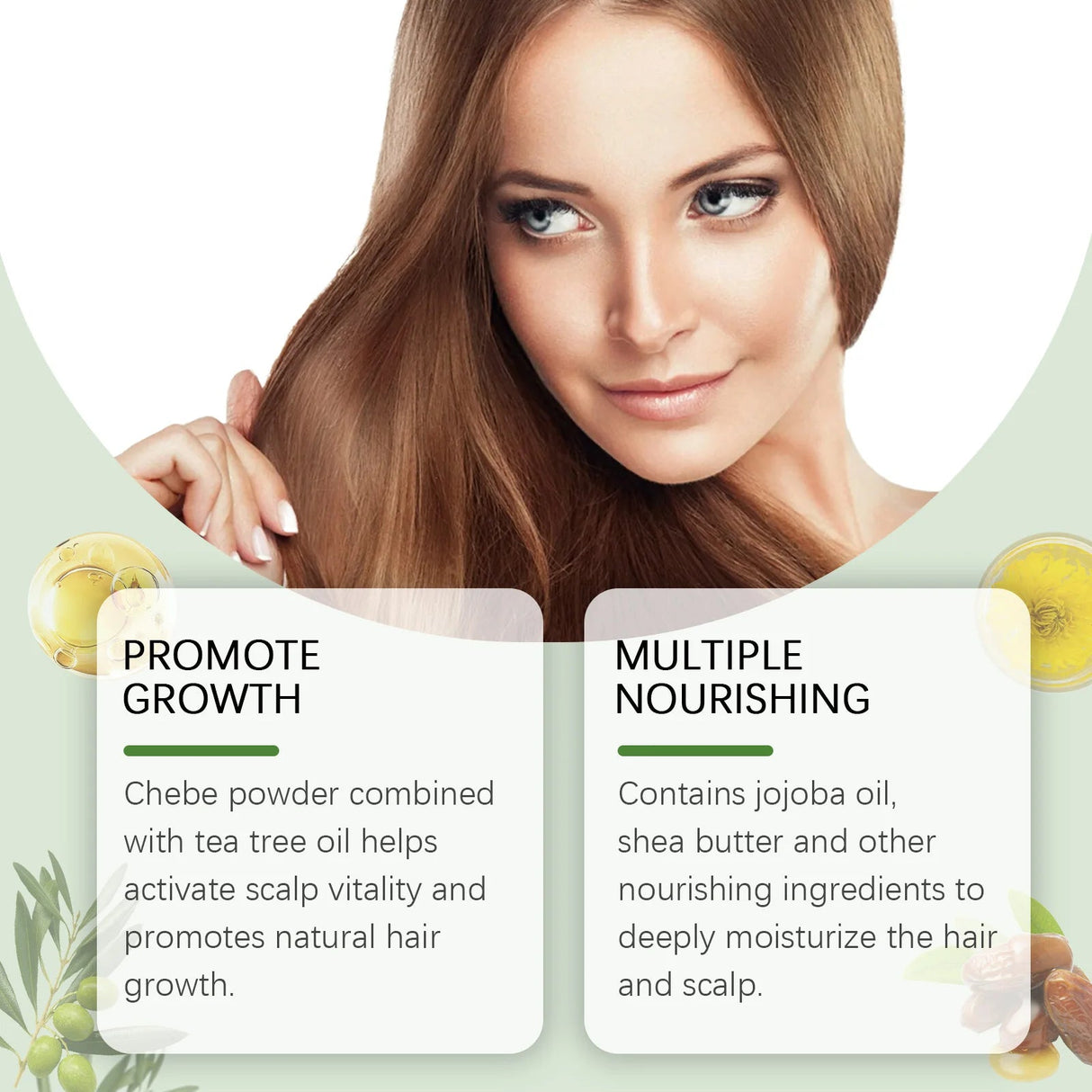 Coconut Hair Care Oil Natural Plant Essence Deeply Nourishe Hair Scalp Reduce Hair Breakage Improve Dryness Moisturize Hair Oil - anavora