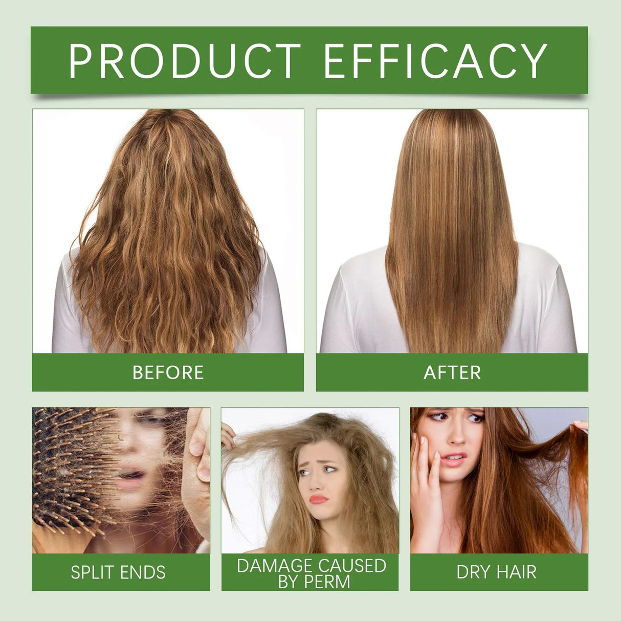 Coconut Hair Care Oil Natural Plant Essence Deeply Nourishe Hair Scalp Reduce Hair Breakage Improve Dryness Moisturize Hair Oil - anavora