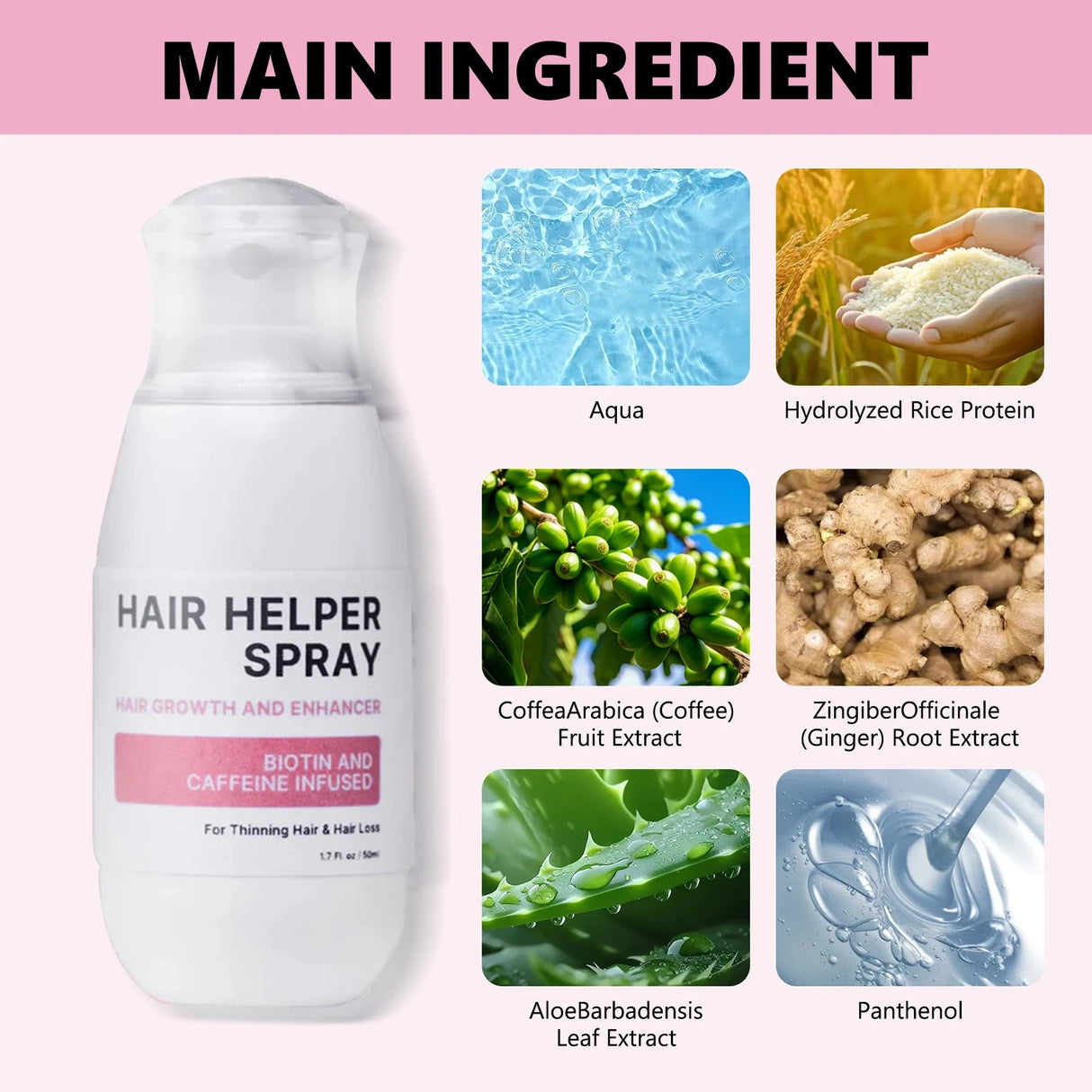 Hair Care Spray Nourishes Hair Scalp Moisturizes And Softens Hair, Repair Damage Strengthen Hair Follicles Reducing Hair Loss - anavora