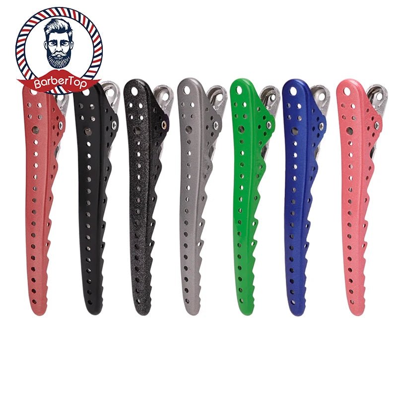Hair Clips Hairdressing Clamps Claws Section Clips Barber Hair Styling Tools steel Hairpins Headwear Supplies - anavora