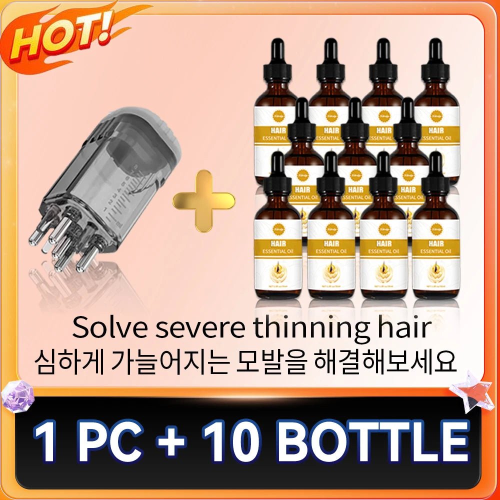 Head massager relieves head fatigue and relaxes scalp essence oil nourishing liquid hair care massage - anavora