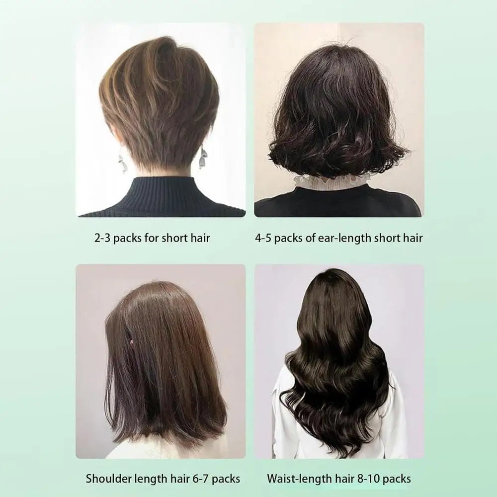 Natural Plant Herbal Hair Dye Shampoo 5 Minutes Change Hair Color Non - irritating Repairs Gray White Hair Care Products Women Men - anavora