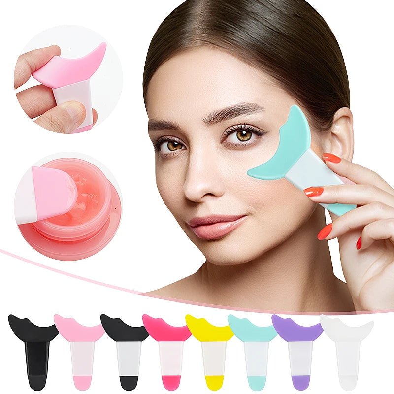 Silicone Eyeliner Stencil Wing Tips Marscara Drawing Lipstick Wearing Aid Face Cream Mask Applicator Mould Makeup Tool Resusable - anavora
