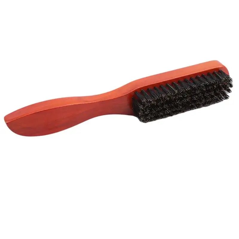 Wood Handle Hair Brush Boar Bristle Beard Comb Professional Styling Hairdressing Tools - anavora