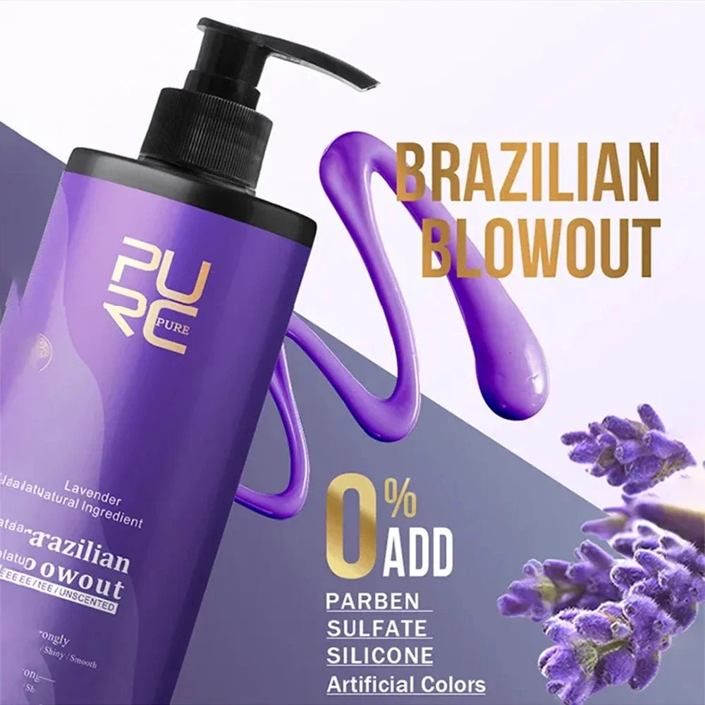 0%/5%/8%/12% Keratin Hair Straightening Treatment For Curly Frizzy Hair Smoothing Care Brazilian Keratin Salon Products 1000ml - anavora