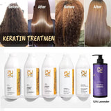 0%/5%/8%/12% Keratin Hair Straightening Treatment For Curly Frizzy Hair Smoothing Care Brazilian Keratin Salon Products 1000ml - anavora