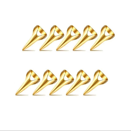 10 Pcs Hair Selecting Tools Metal Parting Ring Hair Sectioning Comb For Hair Braiding Weaving Curling Styling Extension - anavora