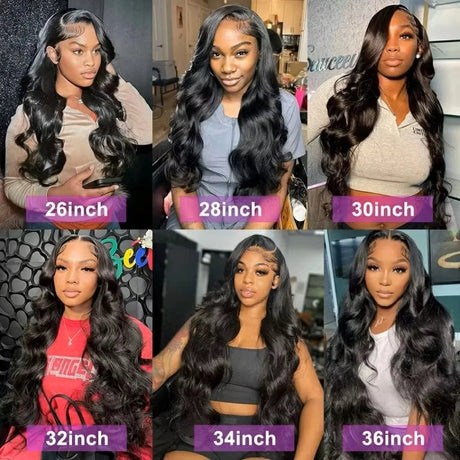 100% Human Hair Brazilian Virgin Hair Weave Body Wave Hair Bundles 3 Bundles Natural Color Remy Hair Extensions For Black Women - anavora