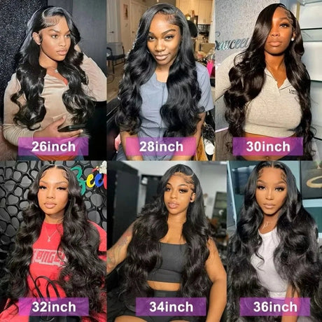 100% Human Hair Brazilian Virgin Hair Weave Body Wave Hair Bundles 3 Bundles Natural Color Remy Hair Extensions For Black Women - anavora