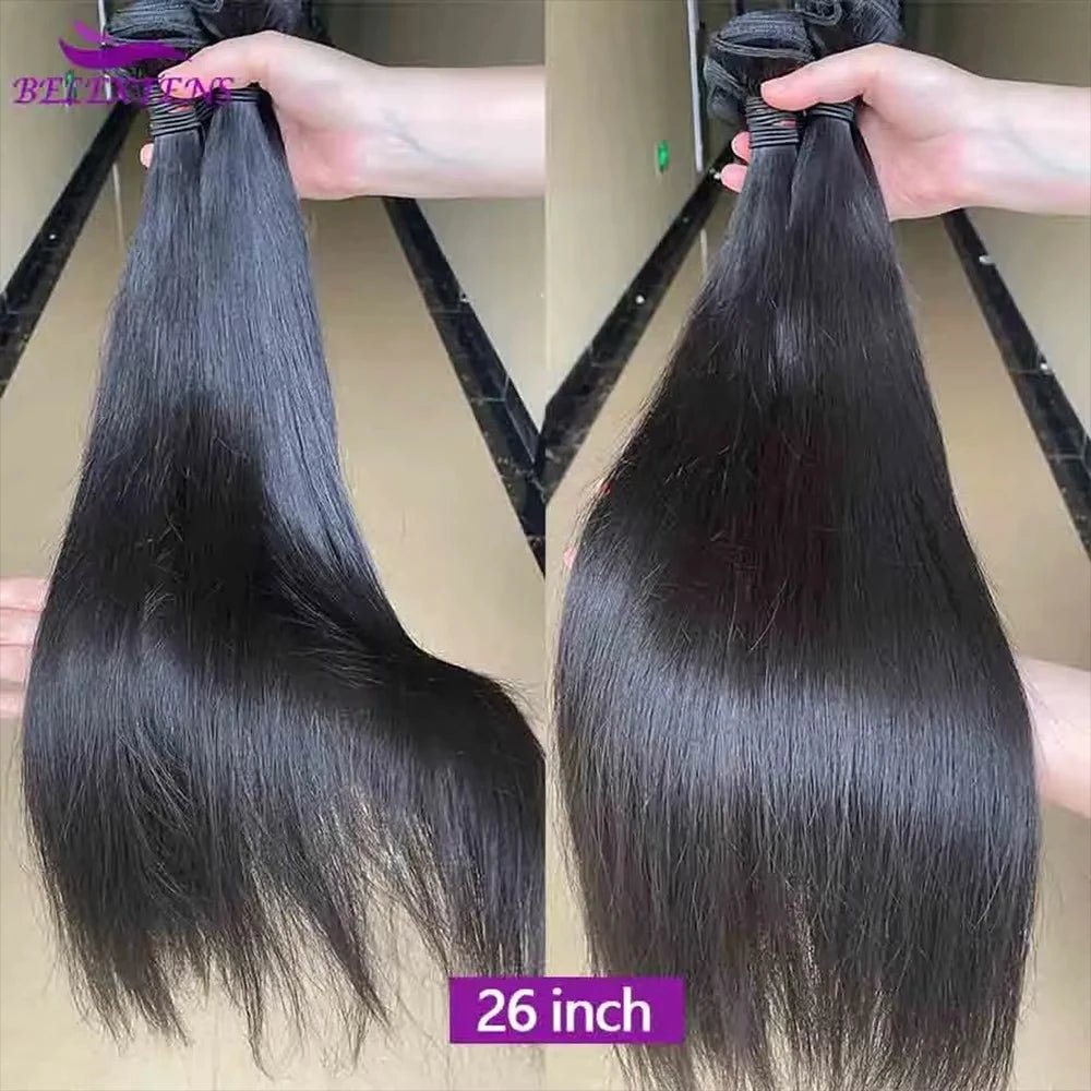 20 30 inch Straight Human Hair Bundles Raw Hair Bundles Human Hair Extensions 3 Days Delivery 100 Grams/Bundle True to Length - anavora