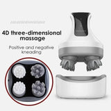 4D Electric Head Scalp Massager For Hair with 4 Kneading Massage Relax Red Light Nourishes Head Health Care IPX7 Waterproof - anavora