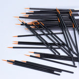 50pcs Disposable Nail Art Brush Eyeliner Eyeline Makeup Tools Manicure Painting Pen Tool Brushes - anavora