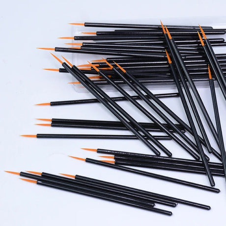 50pcs Disposable Nail Art Brush Eyeliner Eyeline Makeup Tools Manicure Painting Pen Tool Brushes - anavora