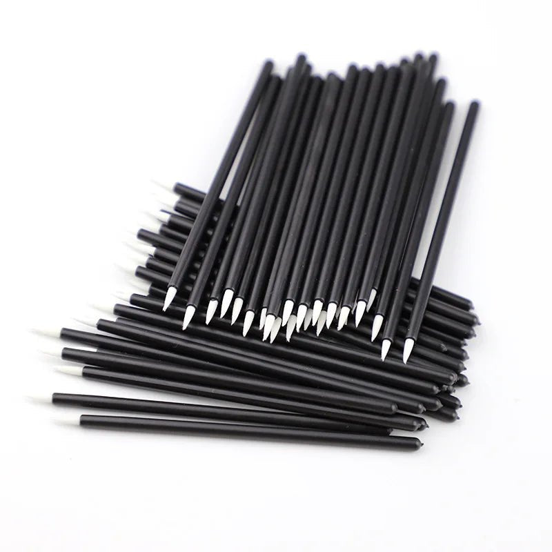 50pcs Disposable Nail Art Brush Eyeliner Eyeline Makeup Tools Manicure Painting Pen Tool Brushes - anavora