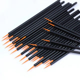 50pcs Disposable Nail Art Brush Eyeliner Eyeline Makeup Tools Manicure Painting Pen Tool Brushes - anavora