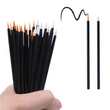 50pcs Disposable Nail Art Brush Eyeliner Eyeline Makeup Tools Manicure Painting Pen Tool Brushes - anavora