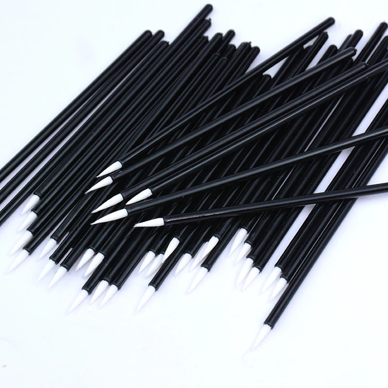 50pcs Disposable Nail Art Brush Eyeliner Eyeline Makeup Tools Manicure Painting Pen Tool Brushes