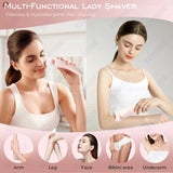 KMCE New Design Painless Hair Trimmer Facial Depiladora Epilator Hair Removal Device Waterproof Bikini Lady Shaver for Women