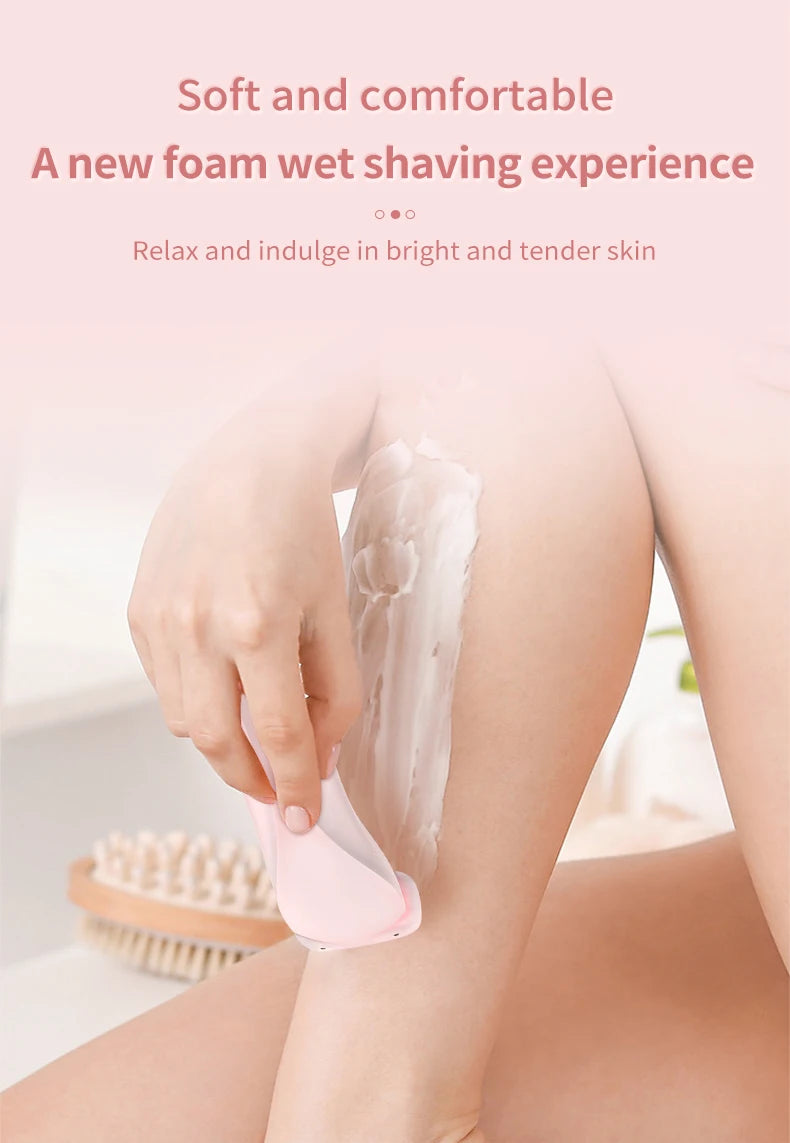 KMCE New Design Painless Hair Trimmer Facial Depiladora Epilator Hair Removal Device Waterproof Bikini Lady Shaver for Women