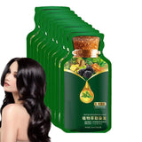 Natural Plant Herbal Hair Dye Shampoo 5 Minutes Change Hair Color Non-irritating Repairs Gray White Hair Care Products Women Men