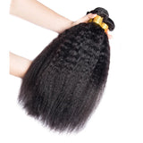 Kinky Straight Wave Brazilian Hair Bundles 1/3 Pieces Human Hair Bundles 12-32 Inch Remy Human Hair Extensions For Black Women