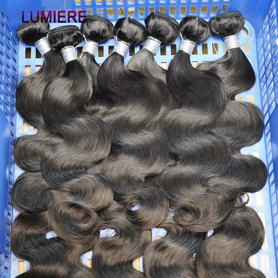 16A Top Quality 100% Virgin Raw Body Wave Human Hair Bundles Deal Deep Curly Hair Bundles Extensions Double Drawn 8-30”Wholesale