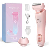 KMCE New Design Painless Hair Trimmer Facial Depiladora Epilator Hair Removal Device Waterproof Bikini Lady Shaver for Women