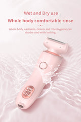 KMCE New Design Painless Hair Trimmer Facial Depiladora Epilator Hair Removal Device Waterproof Bikini Lady Shaver for Women