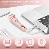 KMCE New Design Painless Hair Trimmer Facial Depiladora Epilator Hair Removal Device Waterproof Bikini Lady Shaver for Women