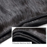 Straight Weaving Human Hair Extensions Bundles 28 30 32 Inch With 13x4 Lace Frontal Brazilian Human Weaves Hair Closure 4x4 5x5