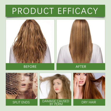 Coconut Hair Care Oil Natural Plant Essence Deeply Nourishe Hair Scalp Reduce Hair Breakage Improve Dryness Moisturize Hair Oil - anavora