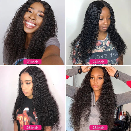 Curly Wave Human Hair Bundles Deep Curly Hair Brazilian Weaving 22 24 26 Inch 1/3 PCS Human Hair Remy Hair Extensions Natural - anavora