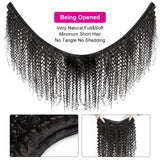 Curly Wave Human Hair Bundles Deep Curly Hair Brazilian Weaving 22 24 26 Inch 1/3 PCS Human Hair Remy Hair Extensions Natural - anavora