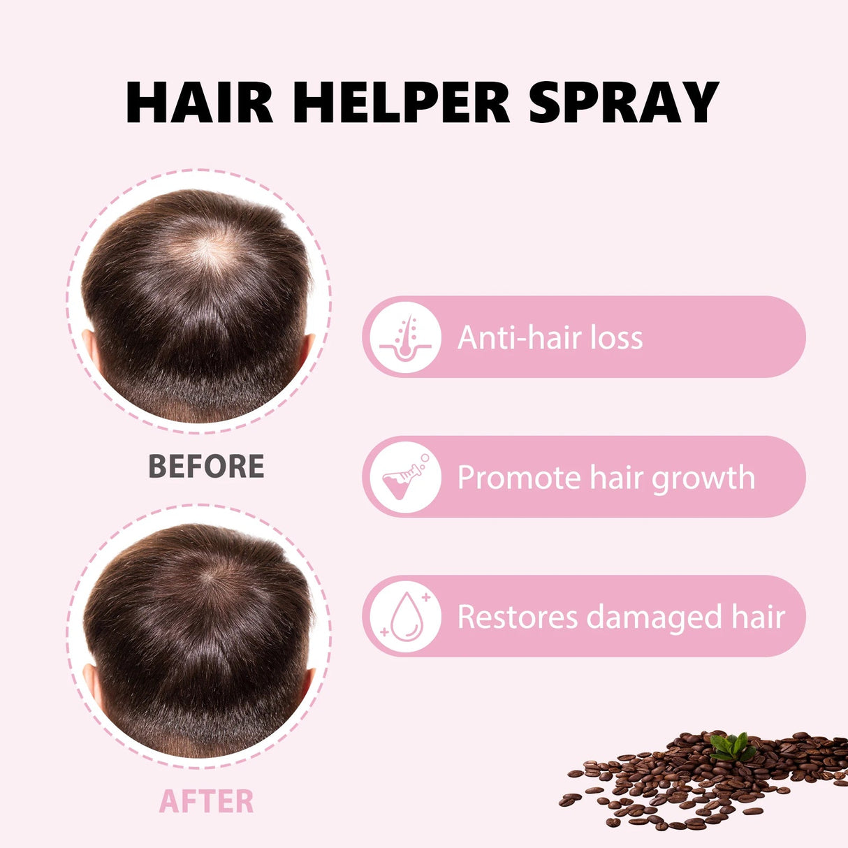 Hair Care Spray Nourishes Hair Scalp Moisturizes And Softens Hair, Repair Damage Strengthen Hair Follicles Reducing Hair Loss - anavora