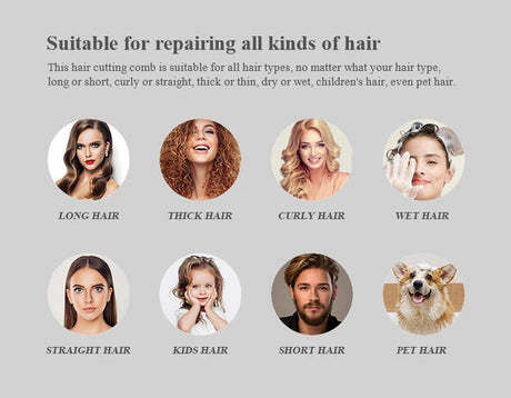 Hair Cutting Comb Black Handle Hair Brushes with Razor Blades Barber Scissors Hair Salon Thinning Hairdressing DIY Styling Tools - anavora