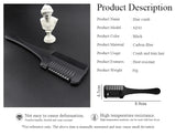Hair Cutting Comb Black Handle Hair Brushes with Razor Blades Barber Scissors Hair Salon Thinning Hairdressing DIY Styling Tools - anavora