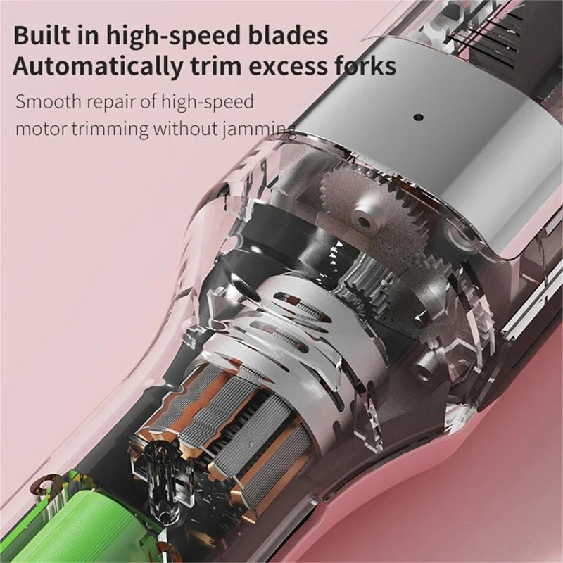 Hair ends Trimmer Split Remover Dry Damaged Brittle Professional Automatic Trim Split for Women Cordless Hair cutting machine - anavora
