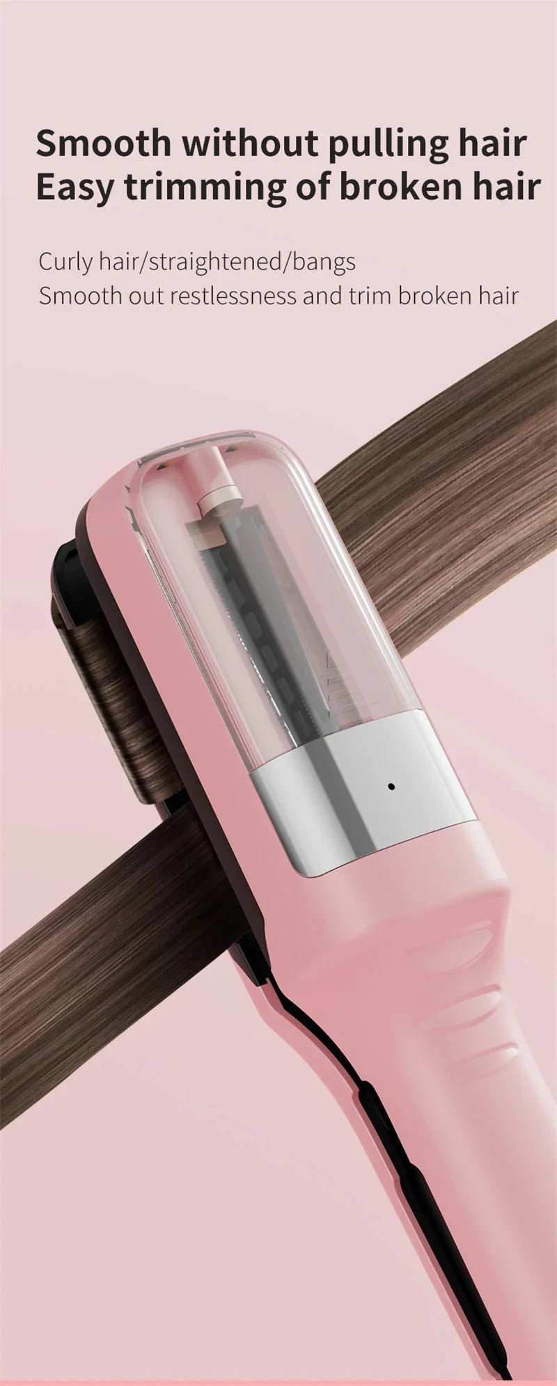 Hair ends Trimmer Split Remover Dry Damaged Brittle Professional Automatic Trim Split for Women Cordless Hair cutting machine - anavora