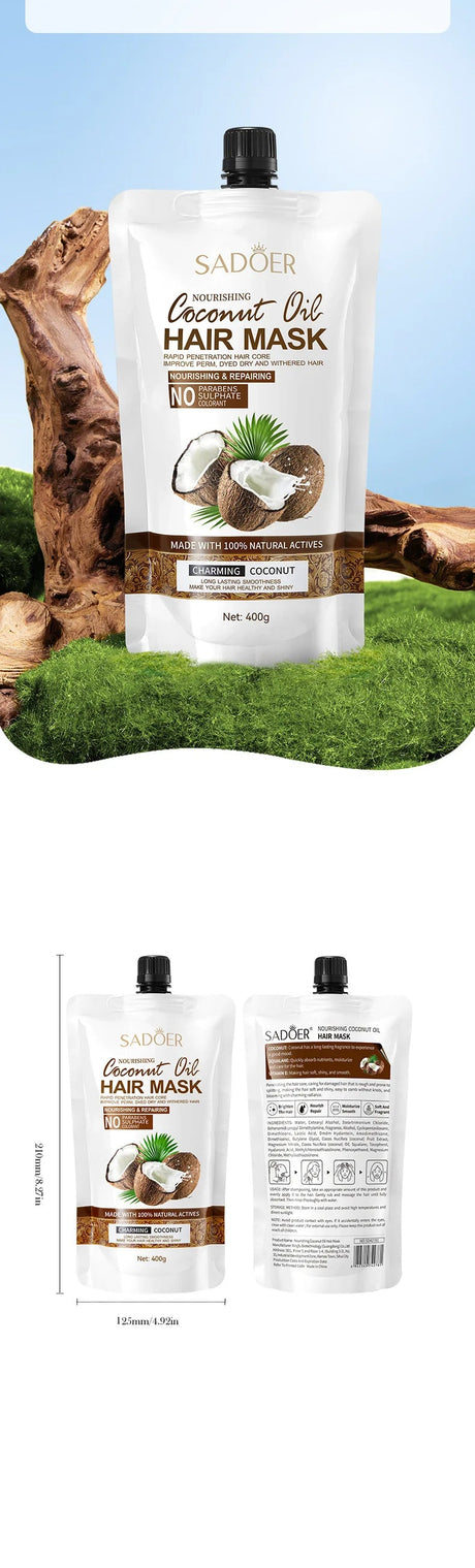 Hair Membrane Natural Repair Magical Hair Mask Prevent Dryness Split Ends Repair Damage Frizz Tangles Soft Smooth Hair Care - anavora