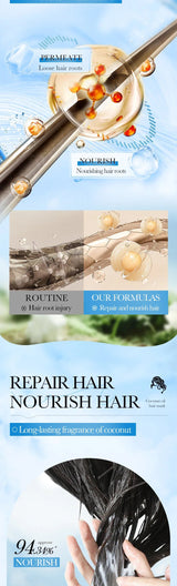 Hair Membrane Natural Repair Magical Hair Mask Prevent Dryness Split Ends Repair Damage Frizz Tangles Soft Smooth Hair Care - anavora