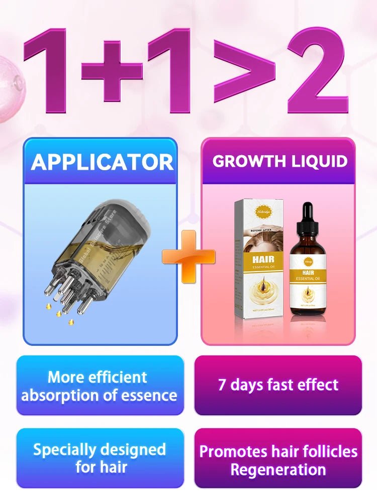 Head massager relieves head fatigue and relaxes scalp essence oil nourishing liquid hair care massage - anavora