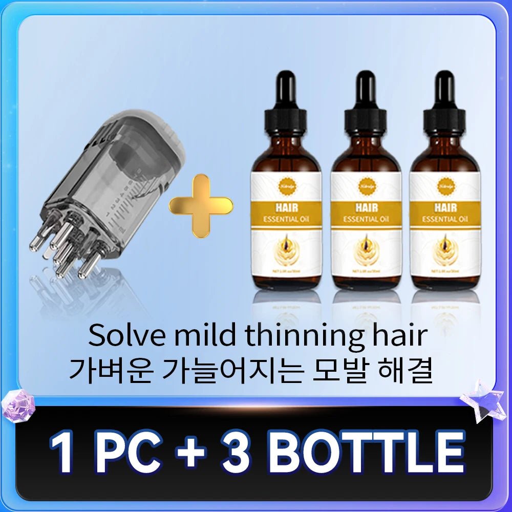 Head massager relieves head fatigue and relaxes scalp essence oil nourishing liquid hair care massage - anavora
