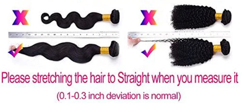 Kinky Straight Wave Brazilian Hair Bundles 1/3 Pieces Human Hair Bundles 12 - 32 Inch Remy Human Hair Extensions For Black Women - anavora