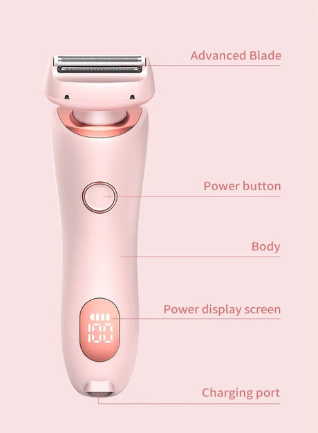 KMCE New Design Painless Hair Trimmer Facial Depiladora Epilator Hair Removal Device Waterproof Bikini Lady Shaver for Women - anavora