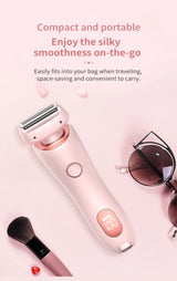 KMCE New Design Painless Hair Trimmer Facial Depiladora Epilator Hair Removal Device Waterproof Bikini Lady Shaver for Women - anavora