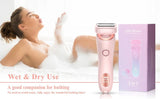 KMCE New Design Painless Hair Trimmer Facial Depiladora Epilator Hair Removal Device Waterproof Bikini Lady Shaver for Women - anavora