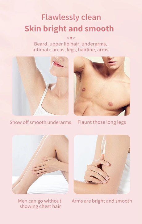 KMCE New Design Painless Hair Trimmer Facial Depiladora Epilator Hair Removal Device Waterproof Bikini Lady Shaver for Women - anavora