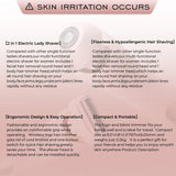 KMCE New Design Painless Hair Trimmer Facial Depiladora Epilator Hair Removal Device Waterproof Bikini Lady Shaver for Women - anavora